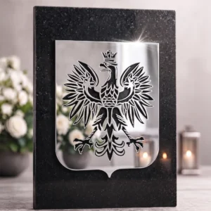 Godło Polski ze stali nierdzewnej